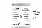 Influencer Canva Templates For IG, a Social Media Template by Virall (Thumbnail 6 of 10)