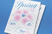 White Quirky Spring Sale Flyer Set, a Flyer Template by graphicook (Thumbnail 2 of 3)