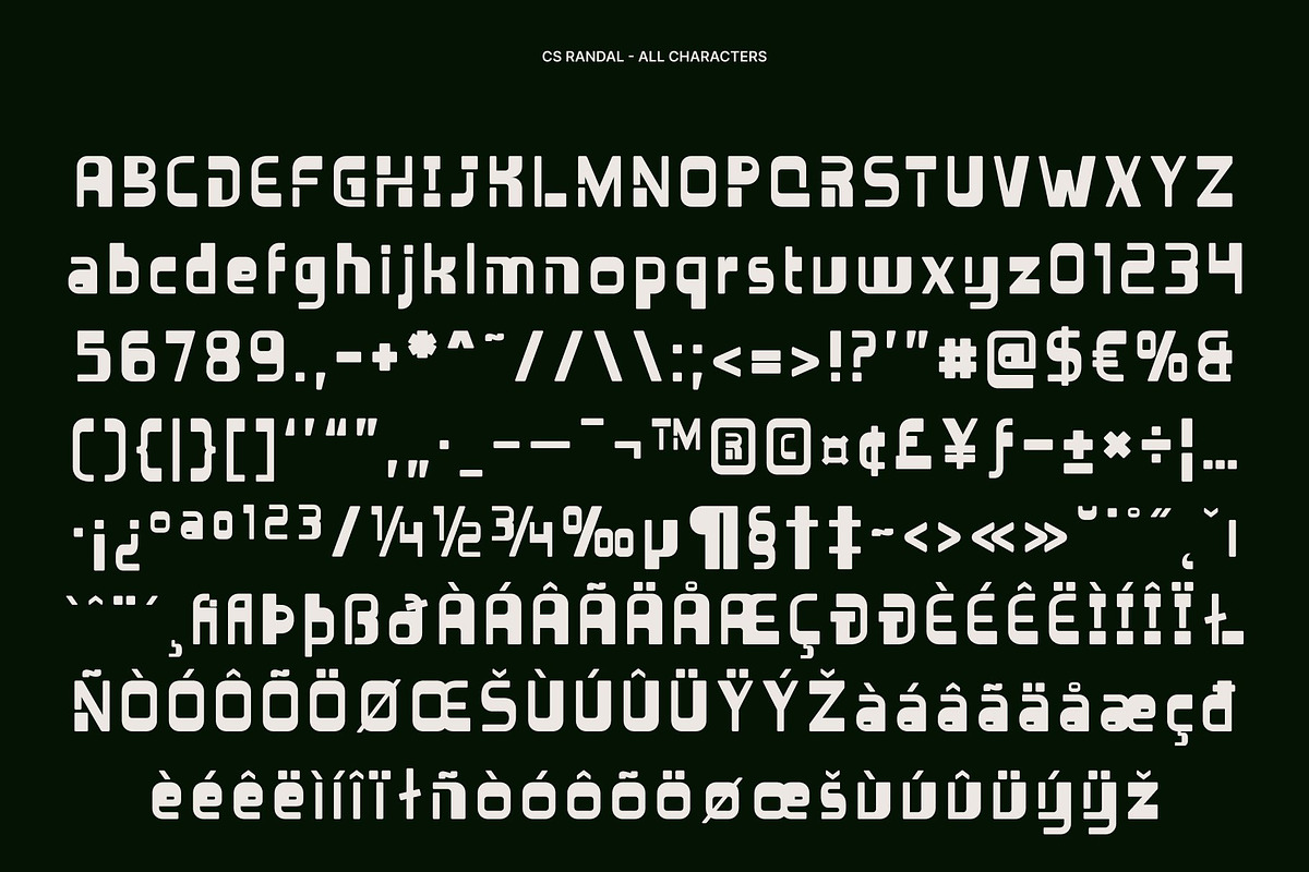 CS Randal – Brutalist Display Font, a Sans Serif Font by Craft Supply Co. (Photo 8 of 8)