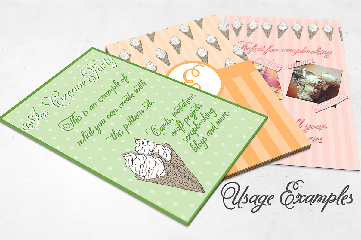 Ice Cream 20 Pattern Set preview 3