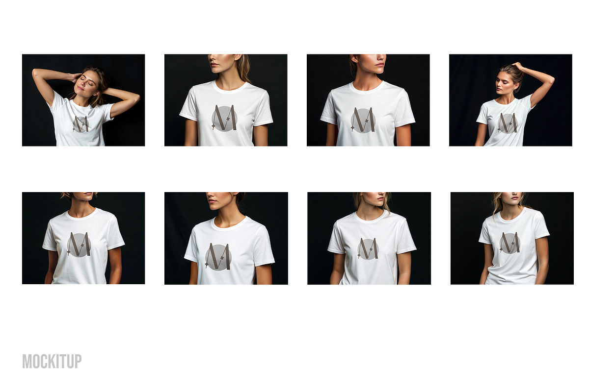 Set of 8 White Tshirt Mockups, a Shirt Mockup by Mock It Up (Photo 2 of 7)