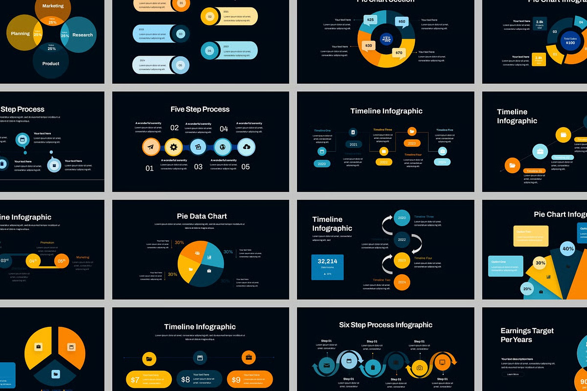 Circle Infographic Powerpoint, a Presentation Template by Fit-tee (Photo 2 of 2)