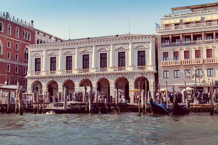 area in Venice with people and archi, an Architecture Photo by Eni_fly