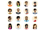 People avatars icons flat collection, an Icon by naum_studio (Thumbnail 3 of 4)