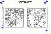 Sweet Days Cute & Cozy Coloring Page, a Decorative Illustration by Design Station (Thumbnail 3 of 4)