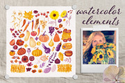 Harvest. Watercolor clipart, a Decorative Illustration by Kuzya's shop (Thumbnail 2 of 6)