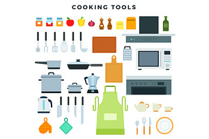 Kitchen appliances, utensils and