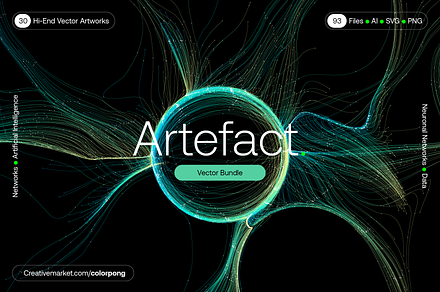 Artefact – Vector Bundle, a Technology Illustration by Colorpong