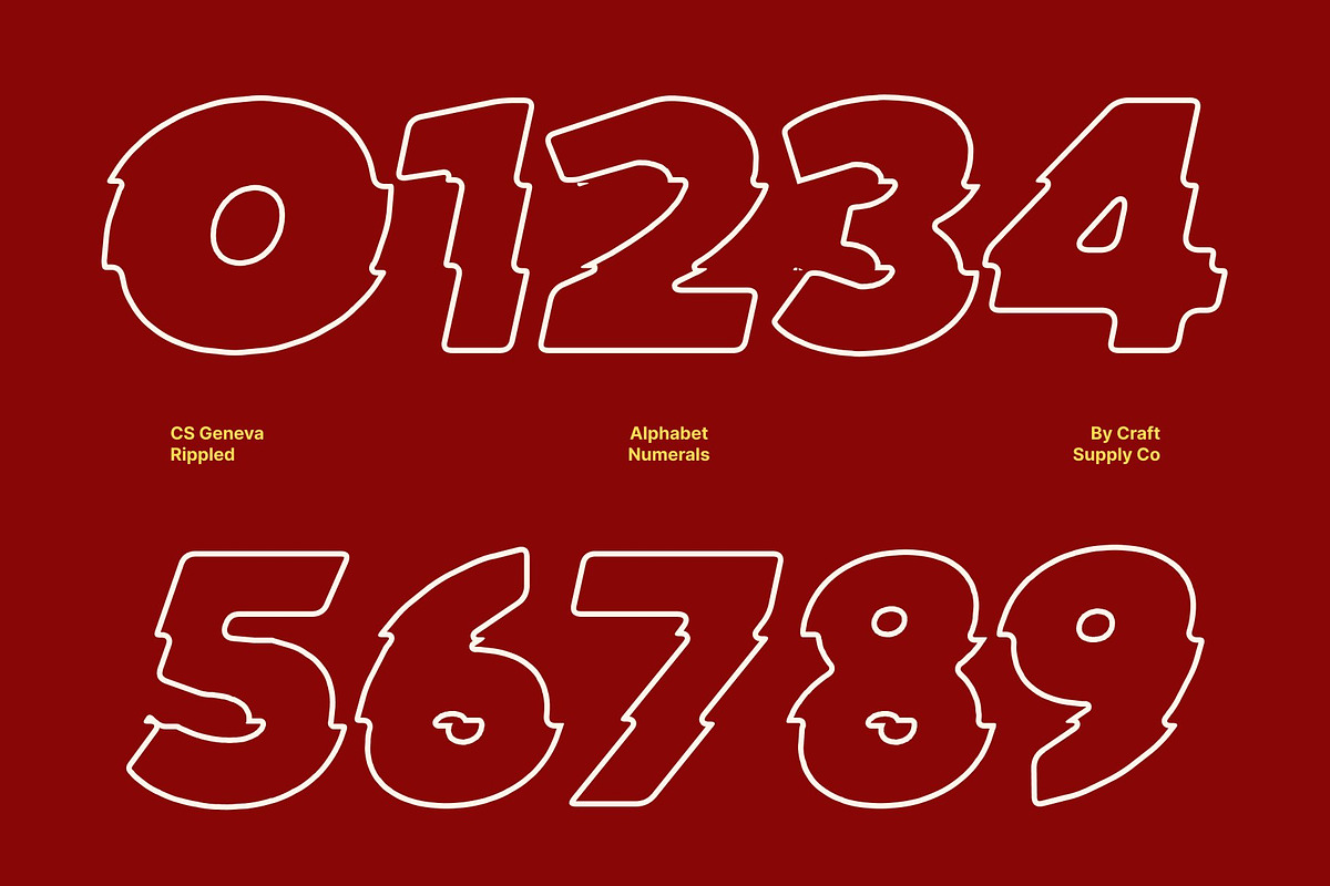CS Geneva Rippled, a Sans Serif Font by Craft Supply Co. (Photo 5 of 8)