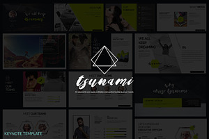 Tsunami Keynote Presentation, a Presentation Template by Stock Shape