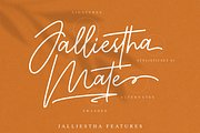 Jalliestha - Handwritten Signature, a Script Font by zeenesia (Thumbnail 2 of 16)