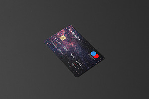 85x55 Landscape Credit Card Mockup