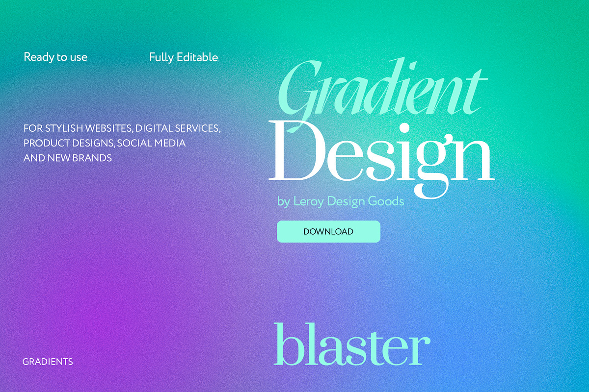 BLASTER 2 - Trendy Gradient Textures, a Texture Graphic by LEROY Design (Photo 2 of 10)