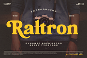 Raltron - Retro Vintage Serif Font, a Serif Font by Pixesia Studio (Thumbnail 1 of 11)