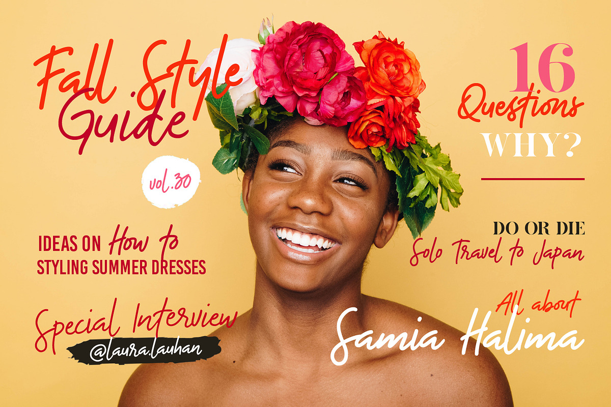 The Bouquet List ~ Font +Extras
