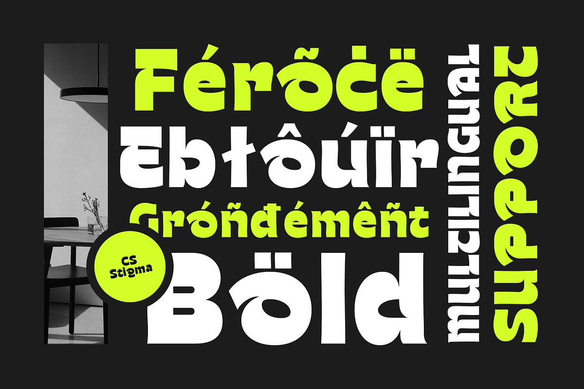 CS Stigma – Bold Font, a Sans Serif Font by Craft Supply Co. (Photo 5 of 8)