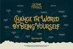 Caltons Typeface