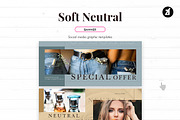 Soft neutral social media graphic, a Social Media Template by Chanut is industries (Thumbnail 9 of 11)
