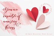 Bridgia Valentine, a Script Font by Aldedesign (Thumbnail 2 of 9)