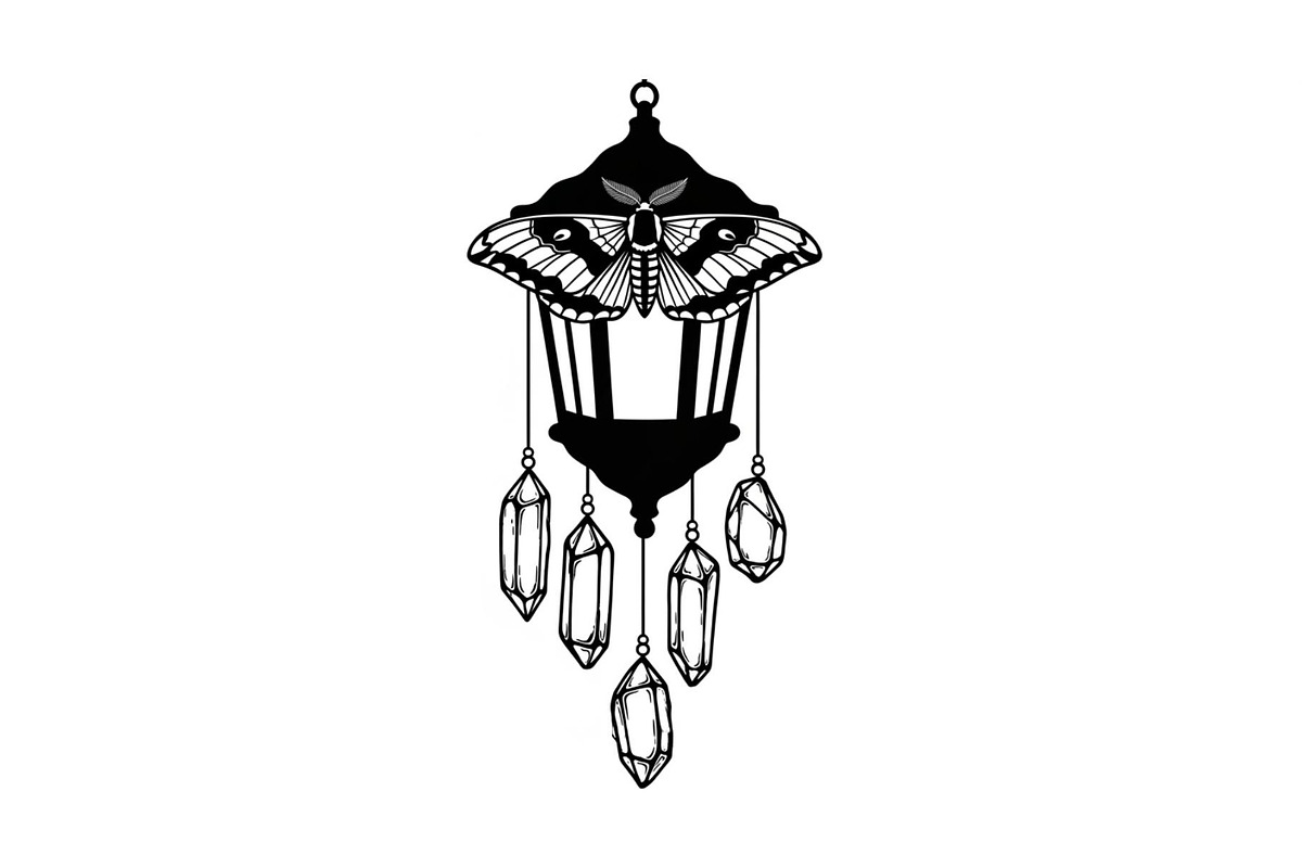 Mystical Moth Lantern Design Bundle, an Illustration by Designs_River (Photo 23 of 31)