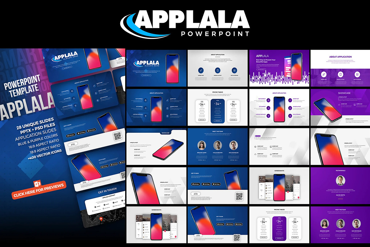 Mobile App Proposal PowerPoint PPTX, a Presentation Template by iHemalaya (Photo 1 of 16)
