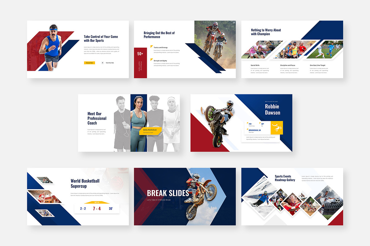 Olympix-Sport Google Slides Template, a Presentation Template by Premast (Photo 3 of 5)