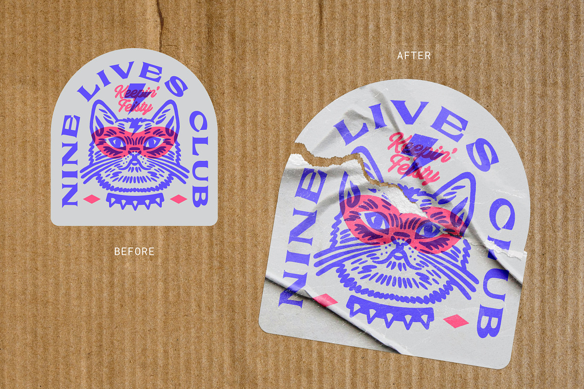 Ripped Sticker Mockup, a Product Mockup by mockstar (Photo 3 of 7)