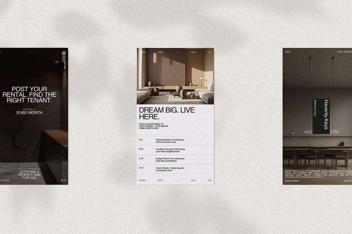 Modern Real Estate Post & Story Kit, a Social Media Template by Prapti Design (Photo 6 of 10)