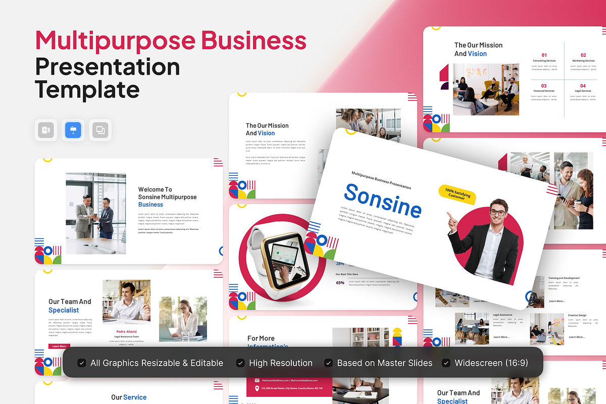 Multipurpose Business Keynote, a Presentation Template by Annora Studio (Photo 1 of 5)