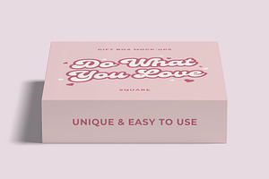 Gift Box Mockup - Packaging Bundles