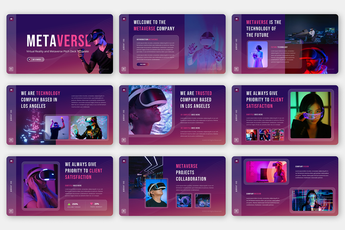 Metaverse – Virtual Reality, a Presentation Template by Monsgraph Creative Studio (Photo 2 of 4)