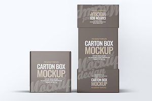 Carton Box Mock-Up