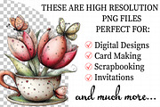Whimsical Spring Tea Cup Clipart, an Illustration by Daily.Designs (Thumbnail 2 of 7)