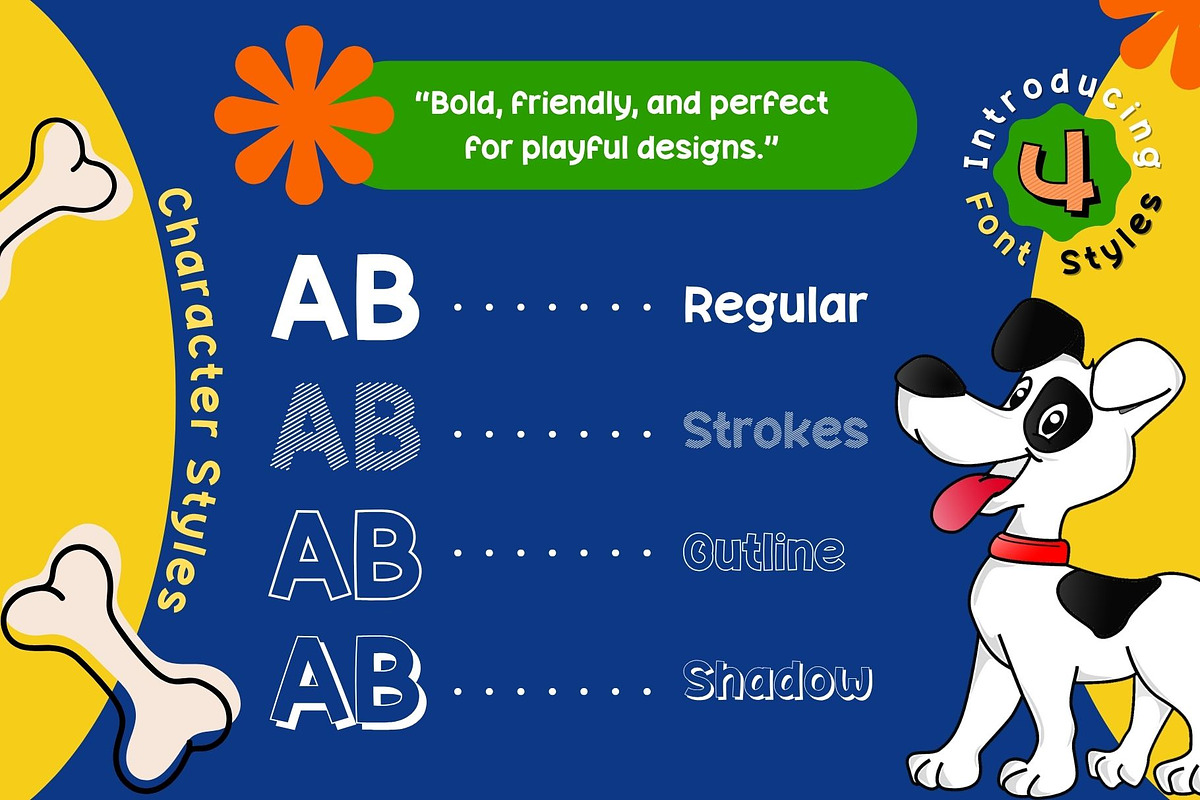 Fox Doggie: 4 Font Styles, a Handwritten Font by Fox7 By Rattana (Photo 2 of 13)