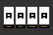 Gendred Squared Typeface, a Font by alpercakici (Thumbnail 4 of 11)