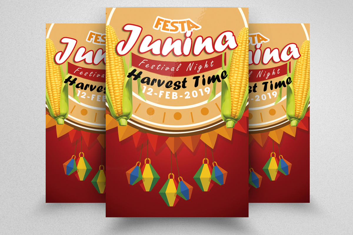 10 Festa Junina Flyer Bundle, a Flyer Template by Design Up (Photo 5 of 11)
