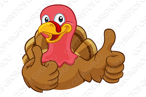 Turkey Thanksgiving or Christmas, an Animal Illustration by Christos Georghiou