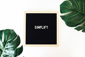 Simplify Letter Board & Monstera