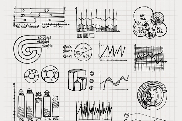 Hand Drawn Business Charts