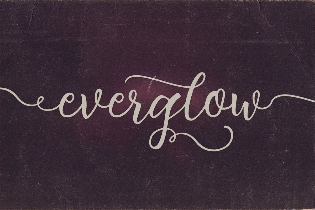 Everglow Script Font Duo preview 5