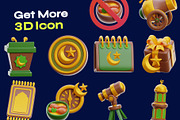 Ramadan 3D Icon pack vol 2., a Food & Drink 3D Model by orenjidesign (Thumbnail 7 of 8)