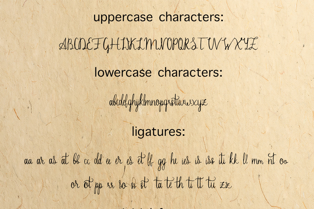 Sherlock calligraphy script font preview 4