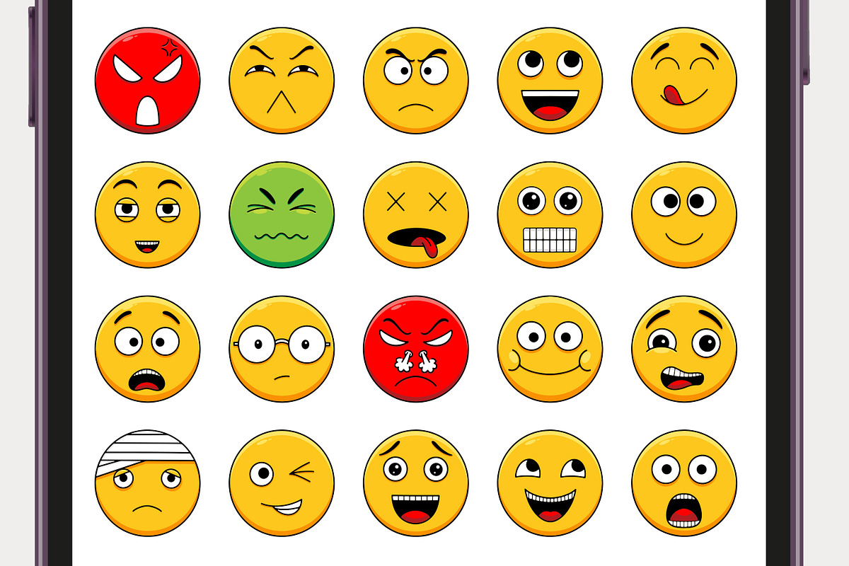 Emoji Character Expressions Set, an Emoji Icon by Tekuni (Photo 6 of 11)