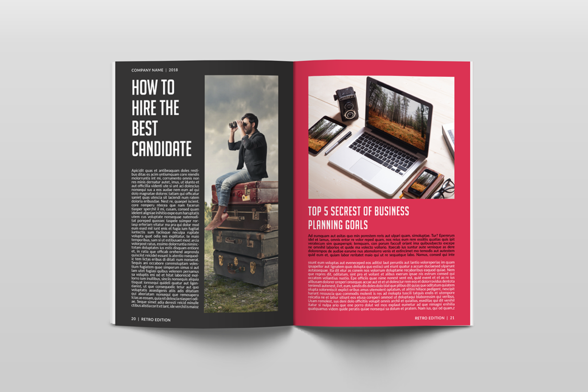 Retro Style Business Newsletter, a Brochure Template by Jaisivakumar (Photo 13 of 16)