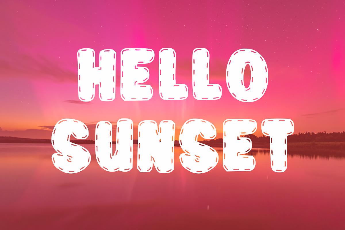 Stitches Retro, a Font by Limited.studio (Photo 2 of 5)
