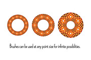 Orange Southwestern Circle Frames, a Pattern Graphic by Melissa Held Designs (Thumbnail 3 of 3)