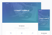 Onepage — Portfolio HTML Template, a HTML Template by artemmashirov (Thumbnail 1 of 2)