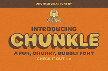 Chunkle - A Fun, Chunky, Bubbly Font