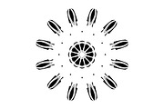 Modern Black and White Mandala Pack, a Decorative Illustration by NJ Himel (Thumbnail 40 of 101)