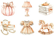 Autumn Pumpkin Baby Shower, a Seasonal Illustration by Designking (Thumbnail 3 of 4)